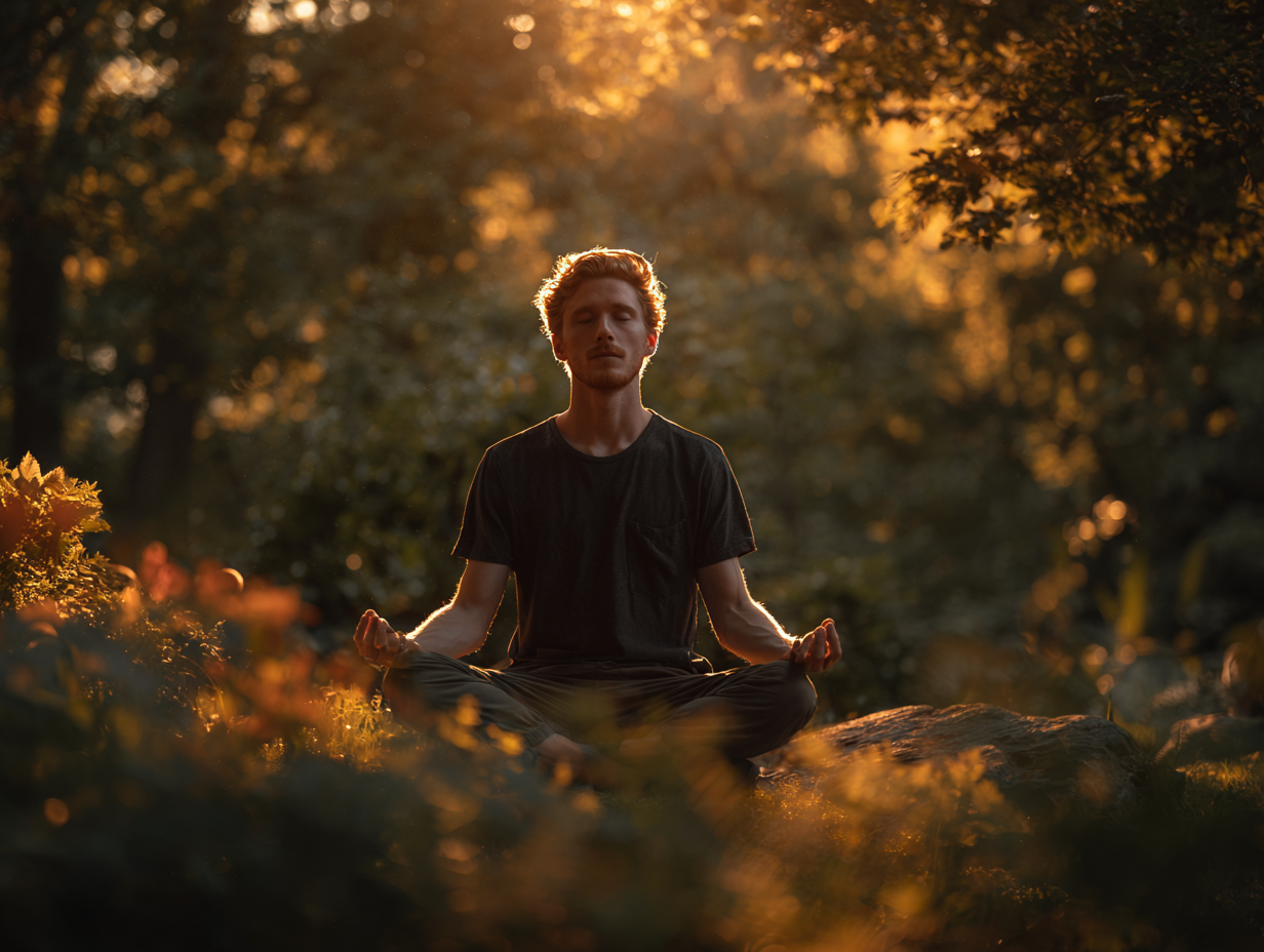 Йога на світанку в горах